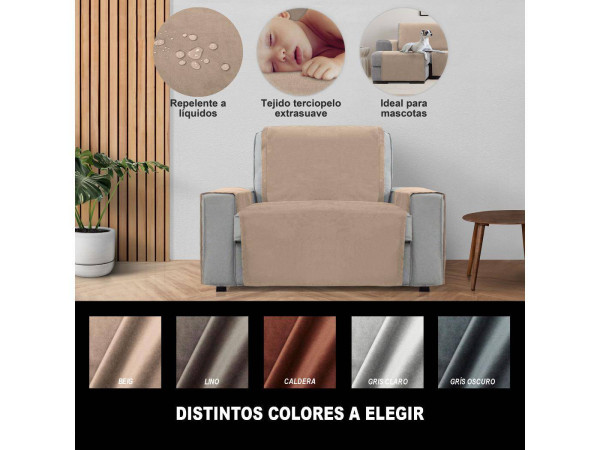 Cubre Sofa Antimanchas Nueva Textura TEBAS