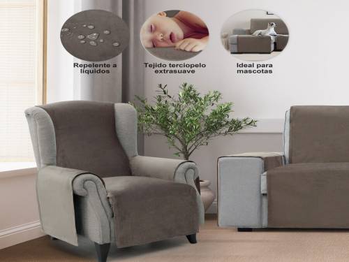 Cubre Sofa Antimanchas Nueva Textura TEBAS