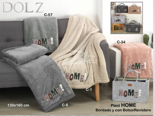 Manta Plaid Sedalina+Borreguito Dolz HOME