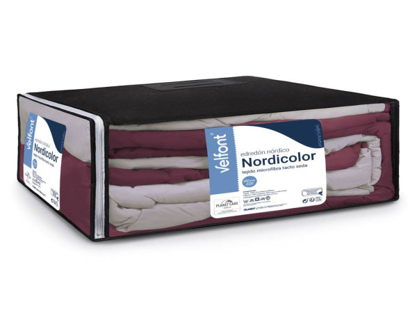 Edredón Nórdico Velfont DENVER BICOLOR - Arcilla/Cuerda