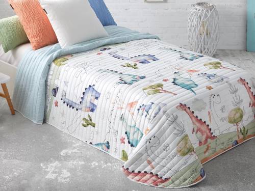 Colcha Bouti Manterol SPOT JUNIOR 606 Dinosaurios