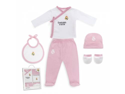 Set Primera Puesta 100% Algodón REAL MADRID Rosa