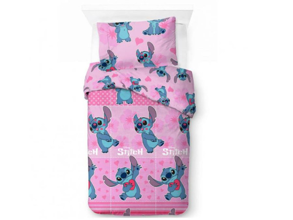 Funda Nórdica Infantil STITCH ROSA