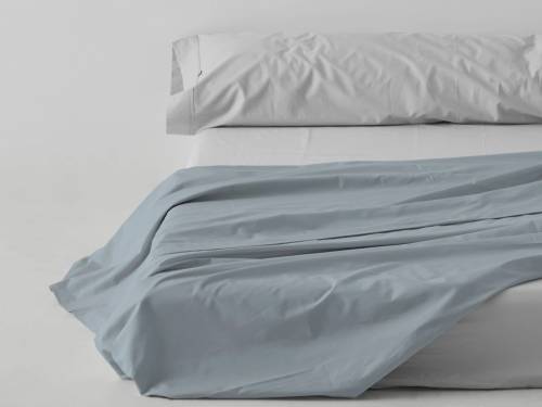 Sábana encimera COMBI LISOS. 100% algodón (144 hilos). Es-Tela 254-ACERO