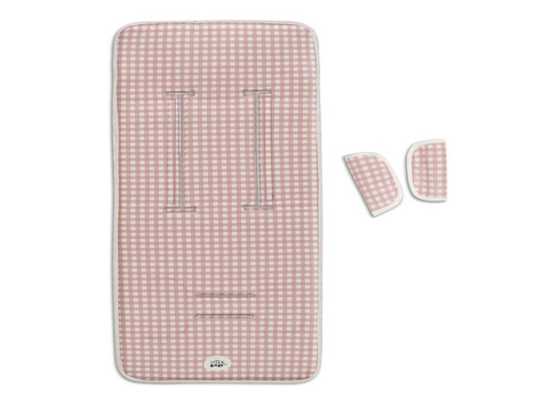 Colchoneta Paseo Transpirable VICHY ROSA