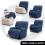 Funda Sillón Relax Pies Juntos Elástica RUSTICA