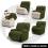Funda Sillón Relax Pies Juntos Elástica RUSTICA