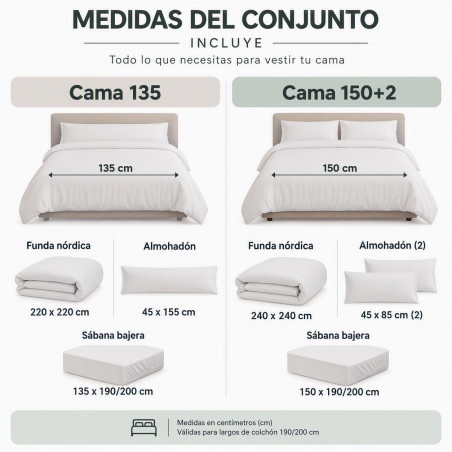 Funda Nórdica Reversible INDIANA - 3 Piezas -ENTREGA EN 24 HORAS