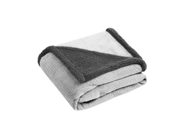 Manta Sofá Coralina + Borreguito Manterol ZIGZAG| Plaids Borreguito