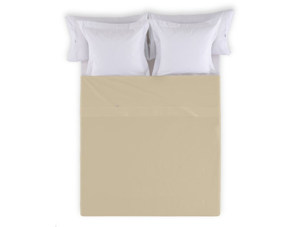 Sábana encimera COMBI LISOS. 100% algodón (144 hilos). Es-Tela 224-CAMEL