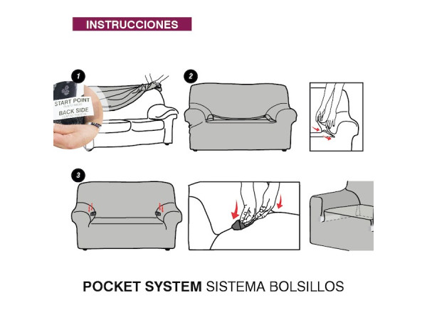 Funda Sofá Elástica RUSTICA