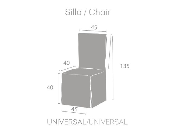 Funda silla lazos Eysa FRANCESCA