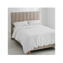 Dúo funda nórdica y almohadas algodón Suiza. 001-BLANCO