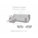 Funda Sofá Chaise Longue Eysa BIANCA