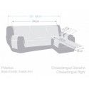 Funda Sofá Chaise Longue Eysa CONSTANZA