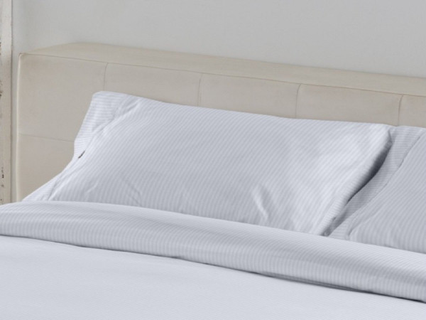 Funda almohada satén listado 300 hilos