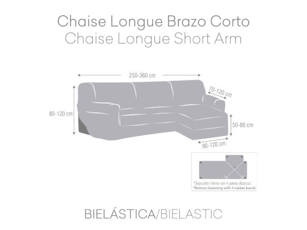 Funda Chaise Longue Bielástica Premium ROC