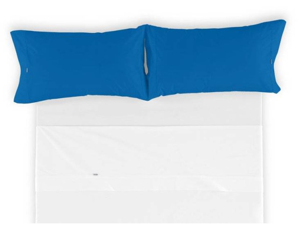 Funda de almohada COMBI LISOS 356-AZULON V.