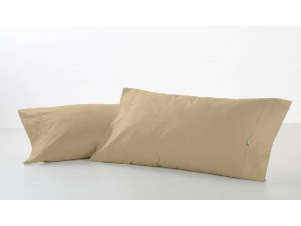 Funda de almohada COMBI LISOS. 100% algodón (144 hilos) 224-CAMEL