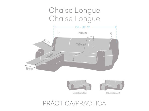 Funda  Sofá Chaise Longue Práctica CALMA