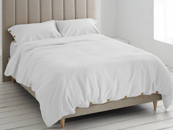 Dúo funda nórdica y almohadas algodón Suiza.