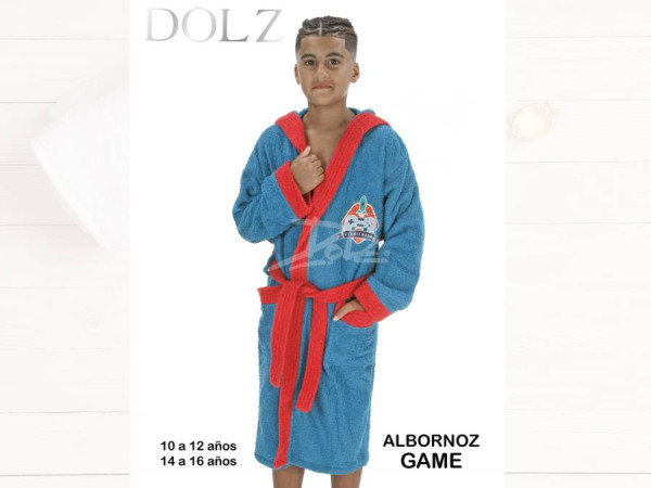 Albornoz Infantil Rizo Dolz GAME
