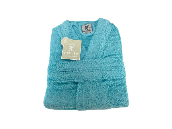 Albornoz Infantil Trovador CALYPSO -TURQUESA
