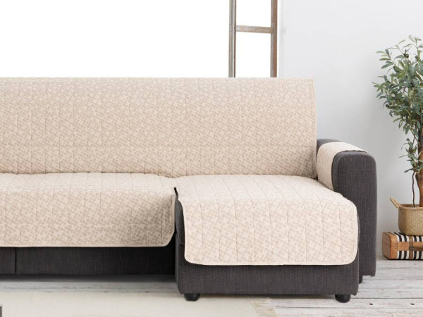 Funda  Sofá Chaise Longue Práctica Acolchada PURE ALGODÓN