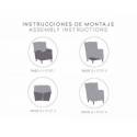 Funda Sillón Orejero Bielastica Eysa THOR 
