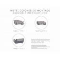 Funda Chaiselongue +Relax Acolchada Reversible Eysa NORUEGA