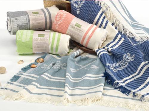 Fouta de algodón reciclado Maca