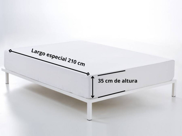 Bajera ajustable largo 210. alto 35. 100% algodón (200 hilos). EsTelia