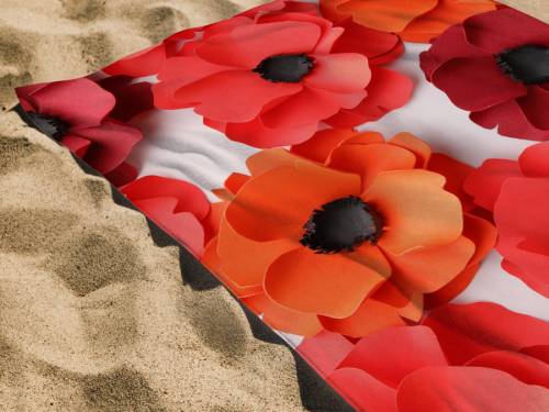 Toalla playa Manterol AMAPOLAS