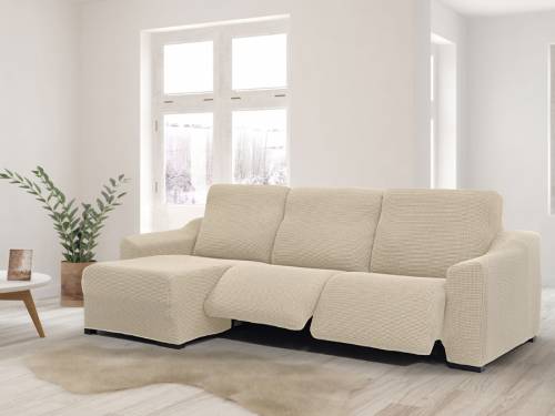 Funda Sofá Chaise Longue Relax Súper Elástica Brazo Corto NIAGARA