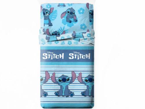 Juego sábanas Infantiles STICH AZUL