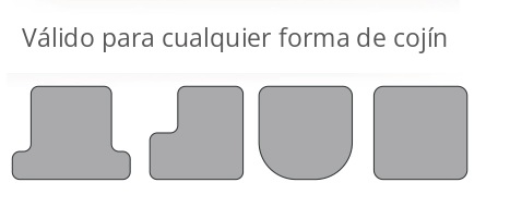 Valido para cualquier forma de cojin