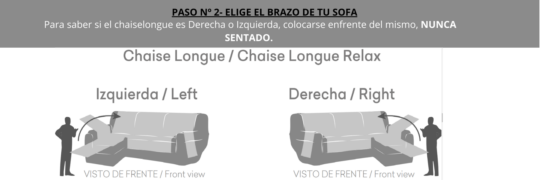 elegir brazo chaiselongue para fundadesofa