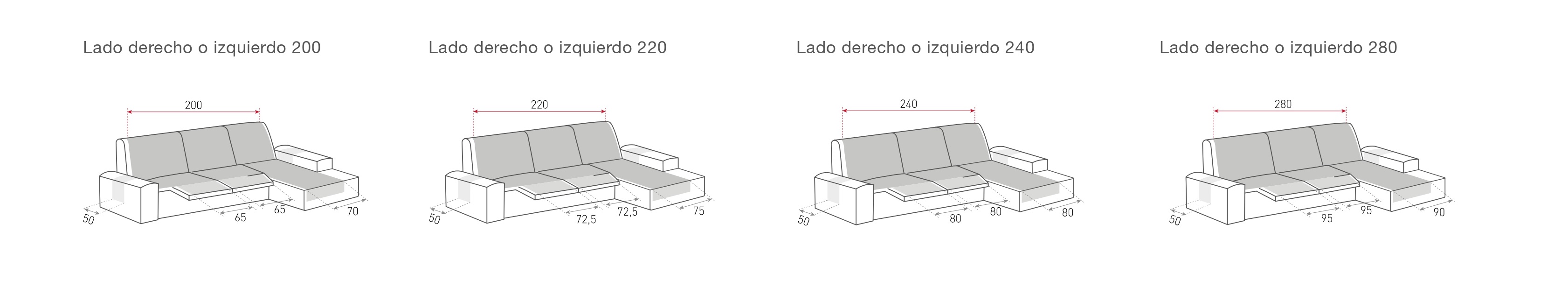 medida funda sofa chaiselongue relax acolchada belmarti
