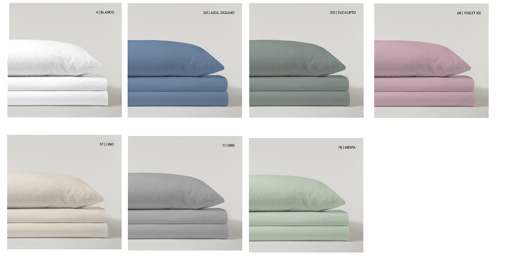 Colorido sabanas serena cotton